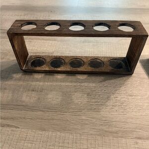 Wooden vase or candle holder